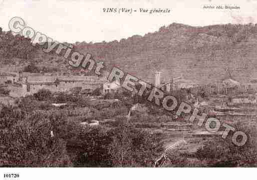 Ville de VINSSURCARAMY, carte postale ancienne