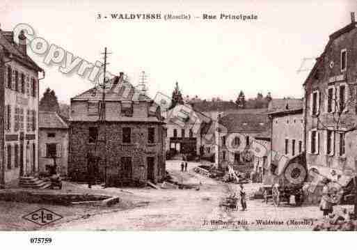 Ville de WALDWISSE, carte postale ancienne