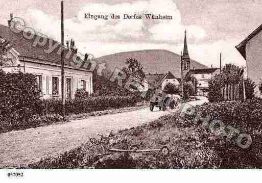 Ville de WUENHEIM, carte postale ancienne