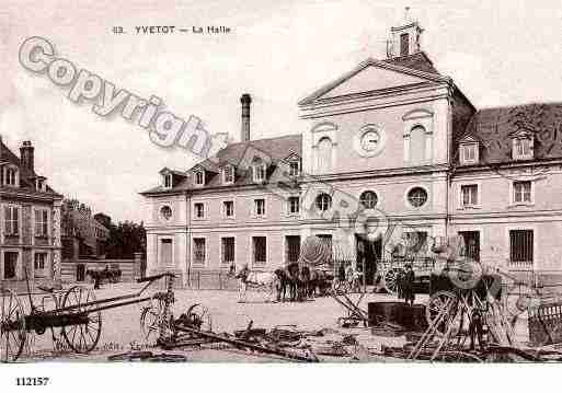 Ville de YVETOT, carte postale ancienne