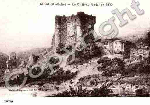 Ville de ALBALAROMAINE, carte postale ancienne