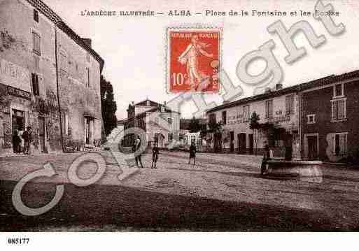 Ville de ALBALAROMAINE, carte postale ancienne