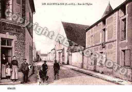 Ville de ALLUETSLEROI(LES), carte postale ancienne