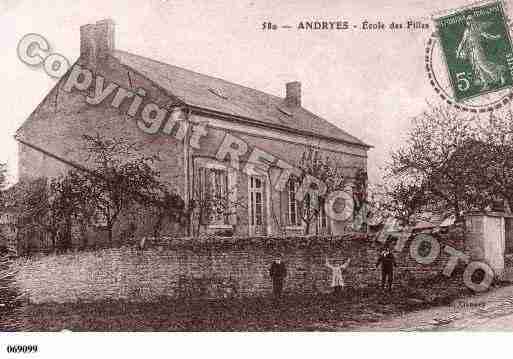 Ville de ANDRYES, carte postale ancienne