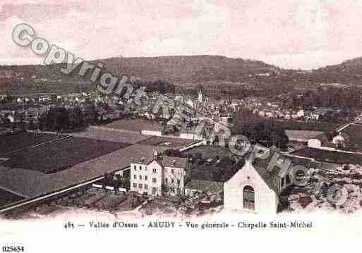 Ville de ARUDY, carte postale ancienne