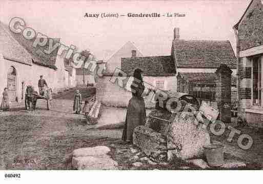 Ville de AUXY, carte postale ancienne