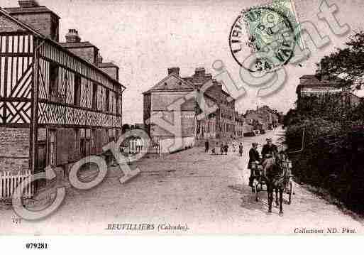Ville de BEUVILLERS, carte postale ancienne