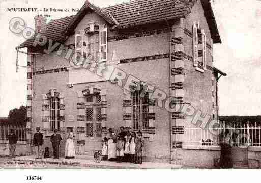 Ville de BOISGIBAULT, carte postale ancienne