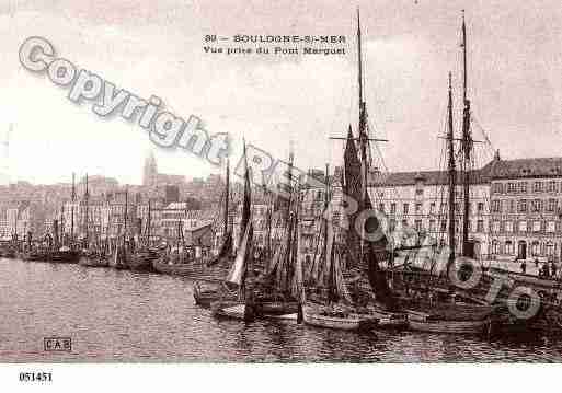 Ville de BOULOGNESURMER, carte postale ancienne