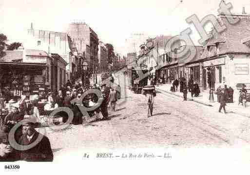 Ville de BREST, carte postale ancienne