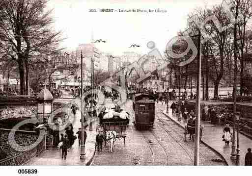 Ville de BREST, carte postale ancienne
