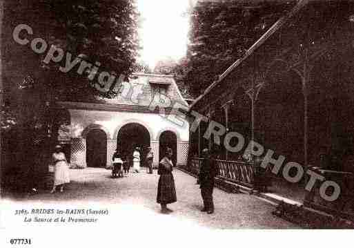 Ville de BRIDESLESBAINS, carte postale ancienne