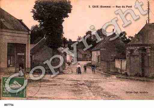 Ville de CAIX, carte postale ancienne