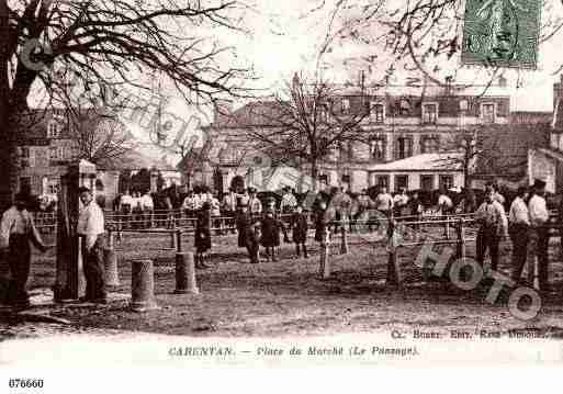 Ville de CARENTAN, carte postale ancienne