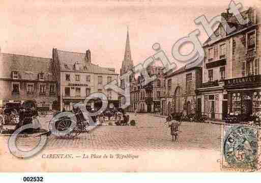 Ville de CARENTAN, carte postale ancienne