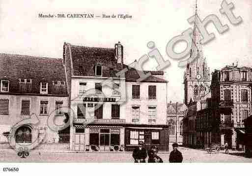 Ville de CARENTAN, carte postale ancienne