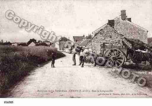 Ville de CERNY, carte postale ancienne