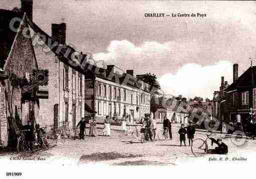 Ville de CHAILLEY, carte postale ancienne