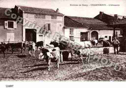 Ville de CHAMPENOUX, carte postale ancienne