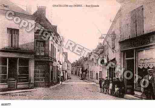 Ville de CHATILLONSURINDRE, carte postale ancienne