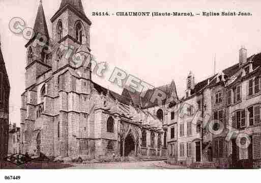 Ville de CHAUMONT, carte postale ancienne