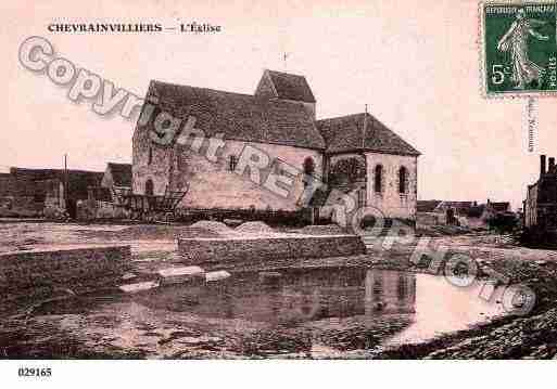 Ville de CHEVRAINVILLIERS, carte postale ancienne Ville de CHEVRAINVILLIERS, carte postale ancienne