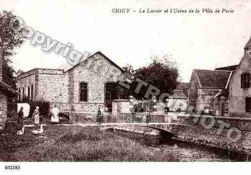 Ville de CHIGY, carte postale ancienne