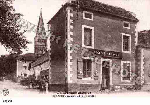 Ville de COUSSEY, carte postale ancienne