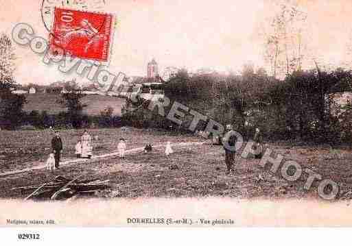 Ville de DORMELLES, carte postale ancienne