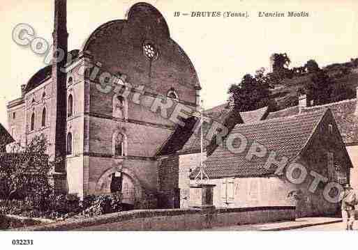 Ville de DRUYESLESBELLESFONTAINES, carte postale ancienne