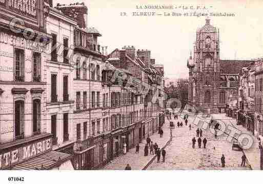 Ville de ELBEUF, carte postale ancienne