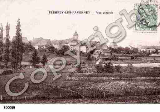 Ville de FLEUREYLESFAVERNEY, carte postale ancienne