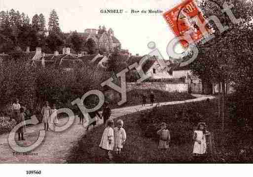 Ville de GANDELU, carte postale ancienne