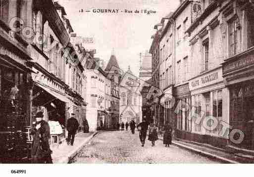 Ville de GOURNAYENBRAY, carte postale ancienne