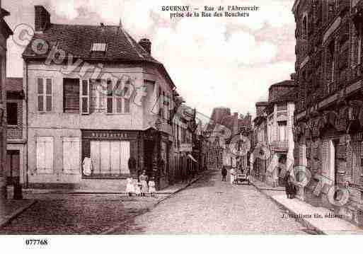 Ville de GOURNAYENBRAY, carte postale ancienne