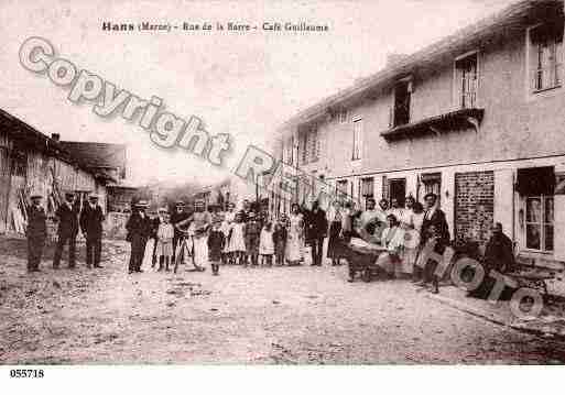 Ville de HANS, carte postale ancienne