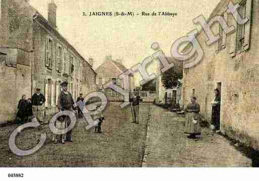 Ville de JAIGNES, carte postale ancienne