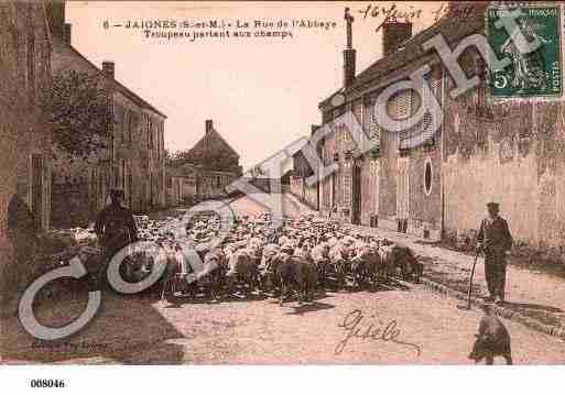 Ville de JAIGNES, carte postale ancienne