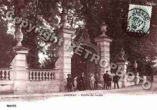 Ville de JARNAC, carte postale ancienne