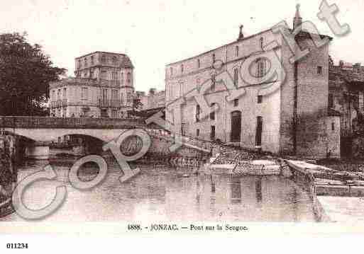 Ville de JONZAC, carte postale ancienne