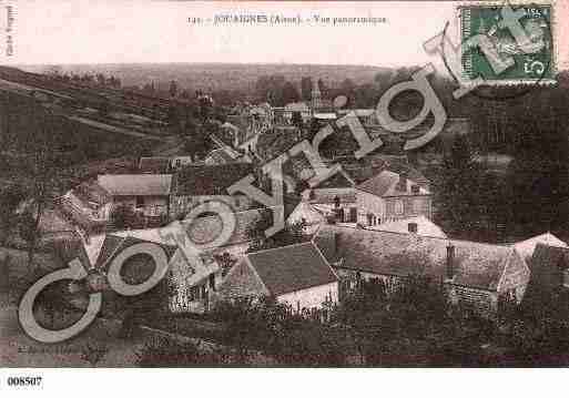 Ville de JOUAIGNES, carte postale ancienne