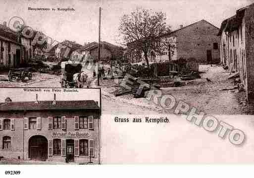 Ville de KEMPLICH, carte postale ancienne