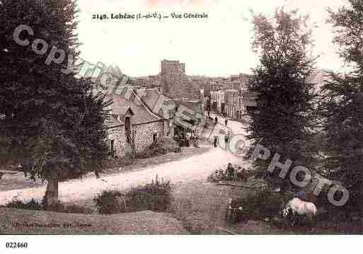 Ville de LOHEAC, carte postale ancienne