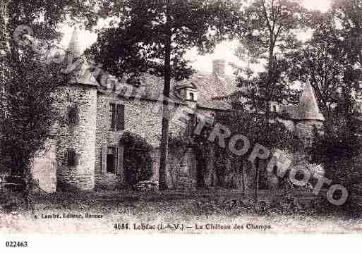 Ville de LOHEAC, carte postale ancienne