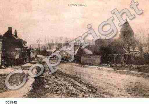 Ville de LUGNY, carte postale ancienne