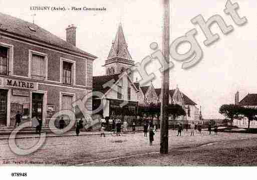 Ville de LUSIGNYSURBARSE, carte postale ancienne