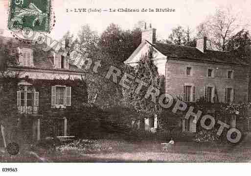 Ville de LYE, carte postale ancienne