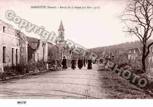 Ville de MARBOTTE, carte postale ancienne