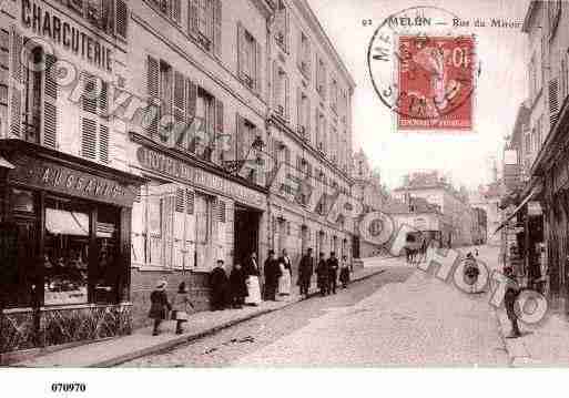 Ville de MELUN, carte postale ancienne