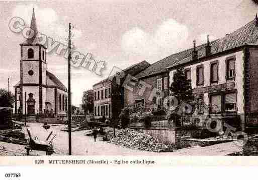 Ville de MITTERSHEIM, carte postale ancienne